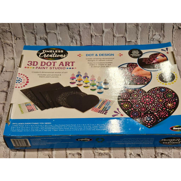 RoseArt 3D Dot Art Paint Studio Craft Kit - Picture 1 of 6